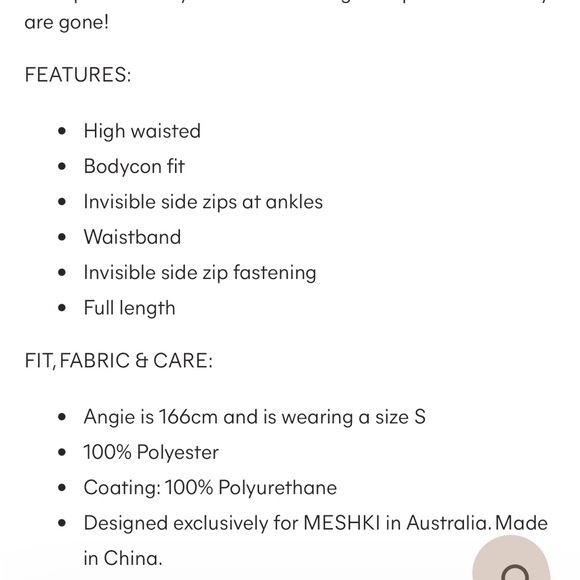 Shayla Faux Leather Split Pant - Picture 5 of 5